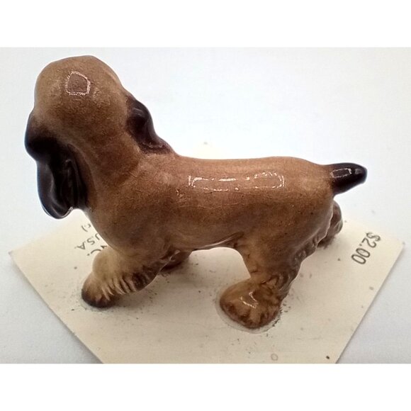 Cocker Spaniel Puppy Hagen Renaker Vintage 1986 2 Inch Bone China Miniature Dog - Picture 7 of 11